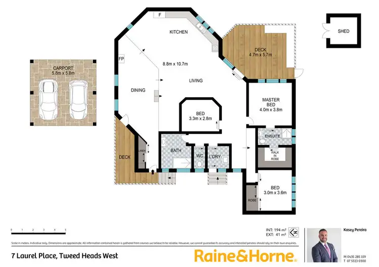 Floorplan of Homely house listing, 7 Laurel Place, Tweed Heads West NSW 2485