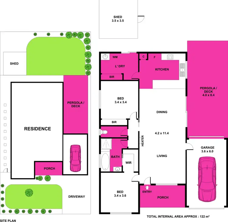 Floorplan of Homely unit listing, 20 Bronte Court, St Albans Park VIC 3219