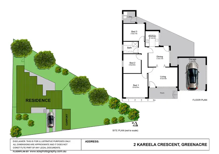 Floorplan of Homely house listing, 2 Kareela Crescent, Greenacre NSW 2190