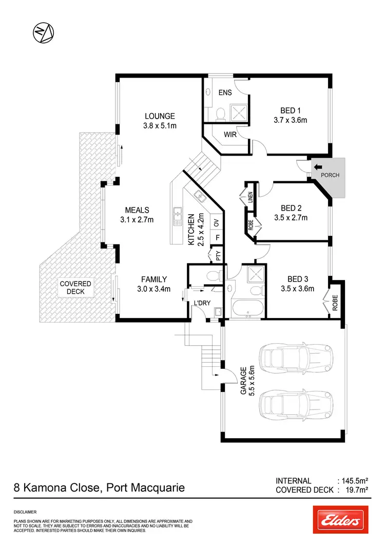 Floorplan of Homely house listing, 8 Kamona Close, Port Macquarie NSW 2444