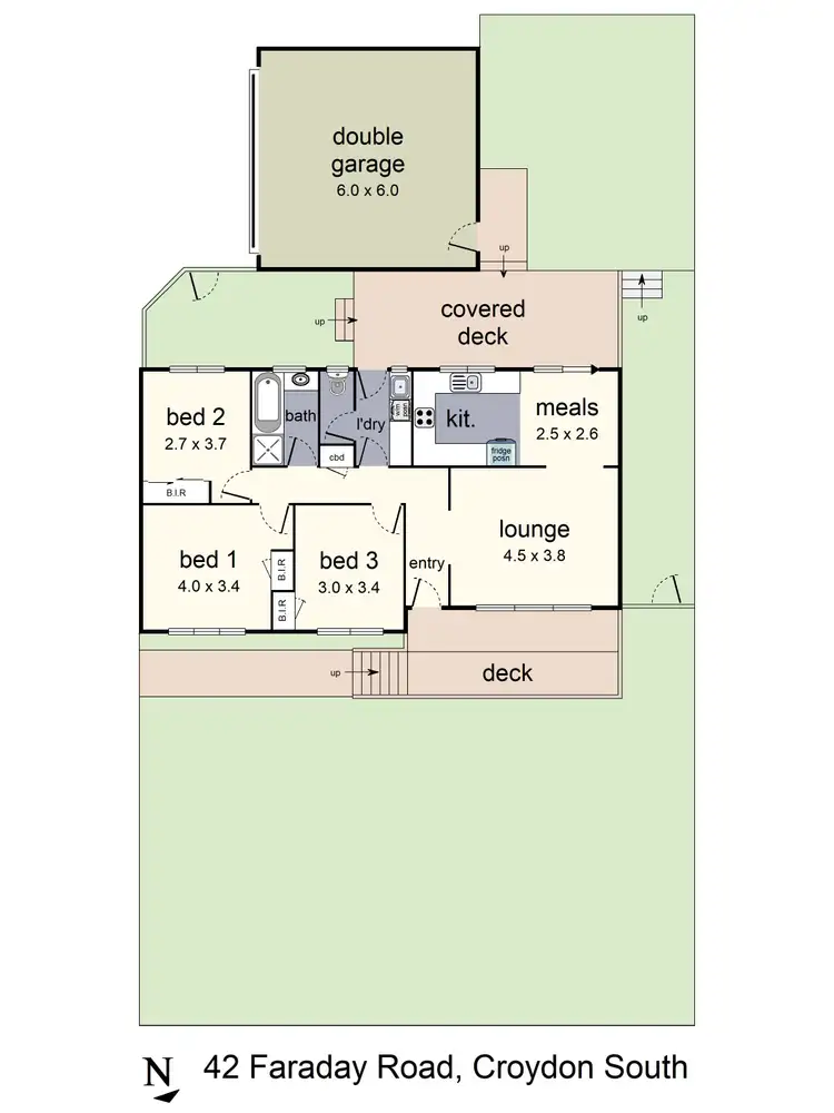 Floorplan of Homely house listing, 42 Faraday Road, Croydon South VIC 3136
