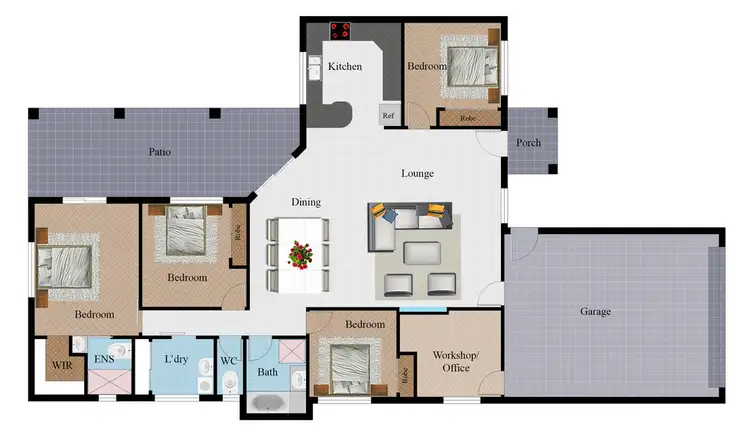 Floorplan of Homely house listing, 22 Pacific Avenue, Bushland Beach QLD 4818