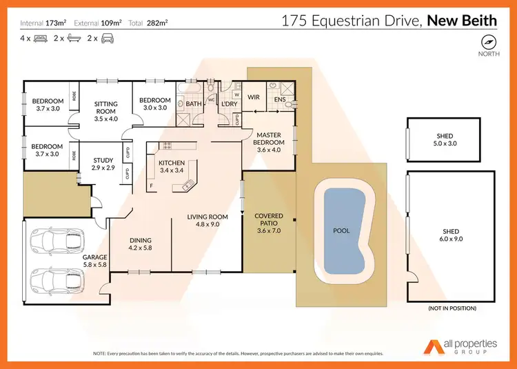 Floorplan of Homely house listing, 175-179 Equestrian Drive, New Beith QLD 4124