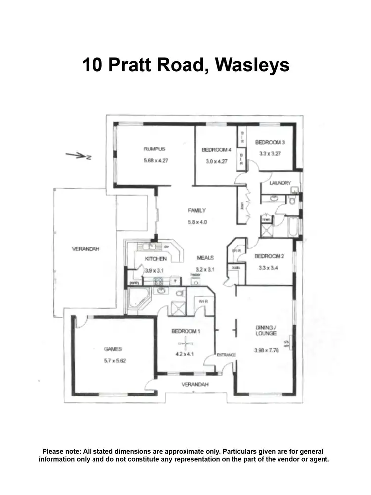 Floorplan of Homely house listing, 10 Pratt Road, Wasleys SA 5400