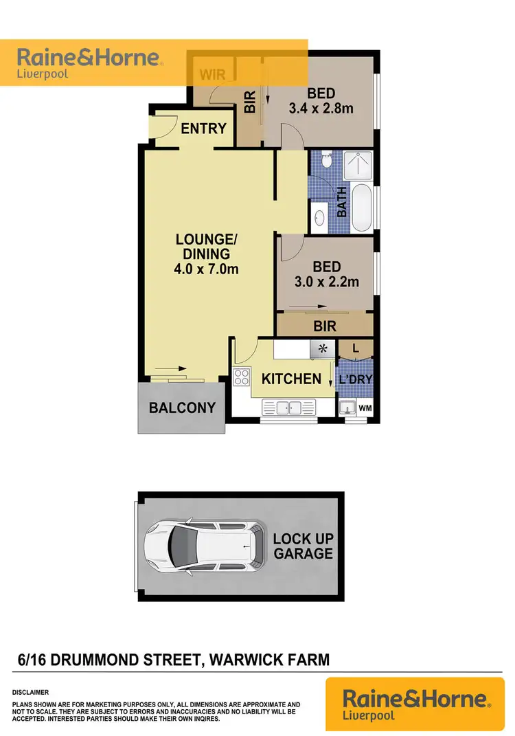Floorplan of Homely unit listing, 6/16 Drummond Street, Warwick Farm NSW 2170