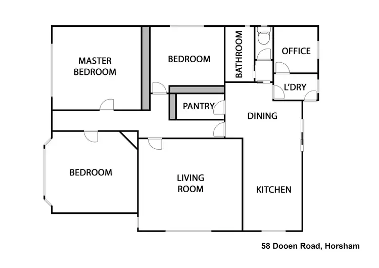 Floorplan of Homely house listing, 58 Dooen Road, Horsham VIC 3400
