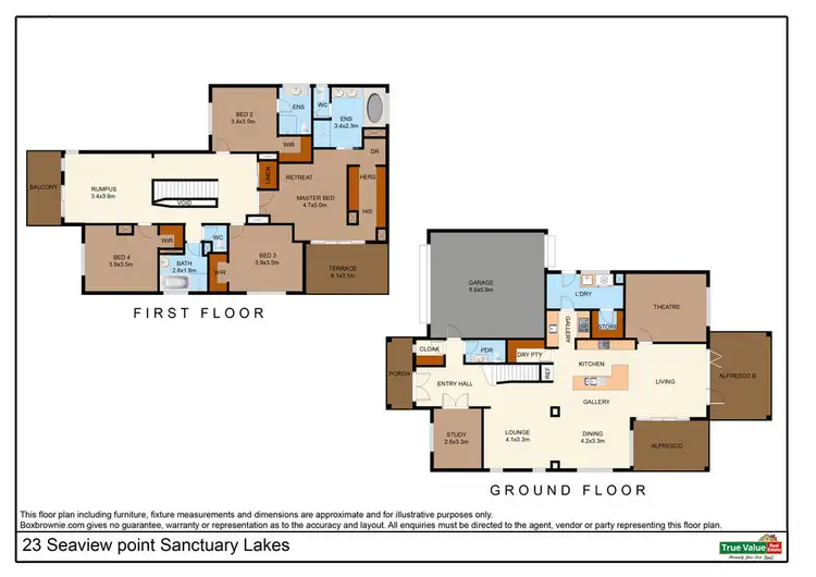 Floorplan of Homely house listing, 23 Seaview Point, Sanctuary Lakes VIC 3030