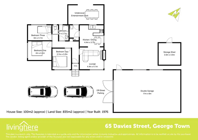 Floorplan of Homely house listing, 65 Davies Street, George Town TAS 7253