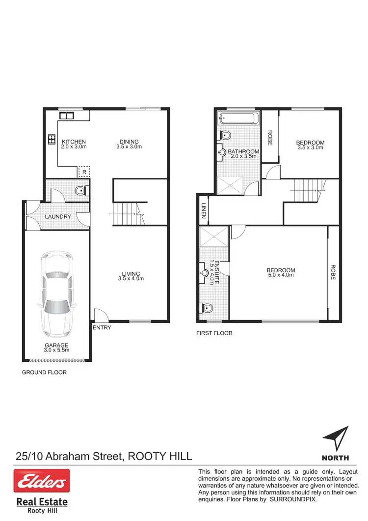 Floorplan of Homely townhouse listing, 25/10 Abraham Street, Rooty Hill NSW 2766