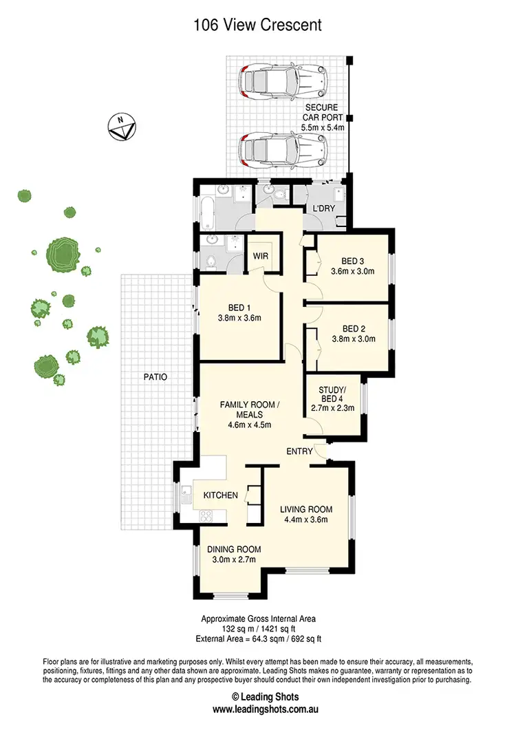 Floorplan of Homely house listing, 106 View Crescent, Arana Hills QLD 4054