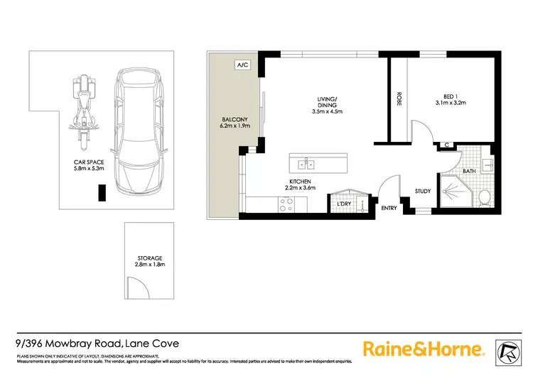 Floorplan of Homely apartment listing, 9/396 Mowbray Road, Lane Cove NSW 2066