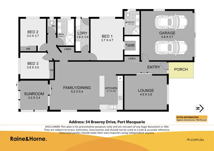 Floorplan of Homely house listing, 54 Braeroy Drive, Port Macquarie NSW 2444