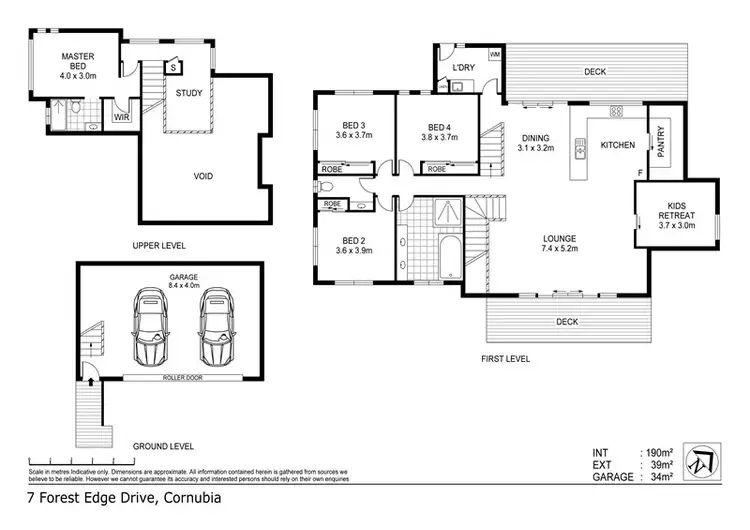 Floorplan of Homely house listing, 7 FOREST EDGE DR, Cornubia QLD 4130