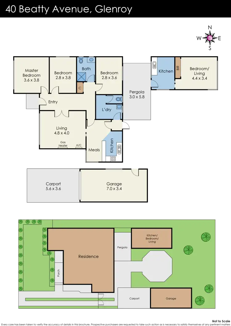 Floorplan of Homely house listing, 40 Beatty Avenue, Glenroy VIC 3046