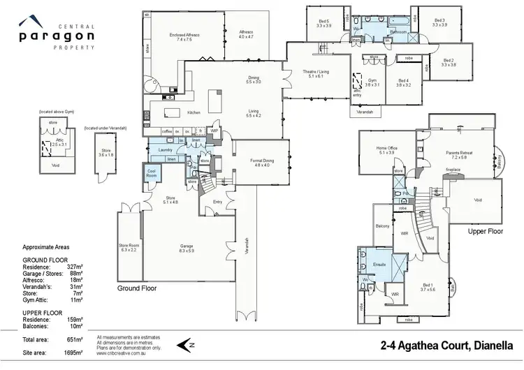 Floorplan of Homely house listing, 2-4 Agathea Court, Dianella WA 6059