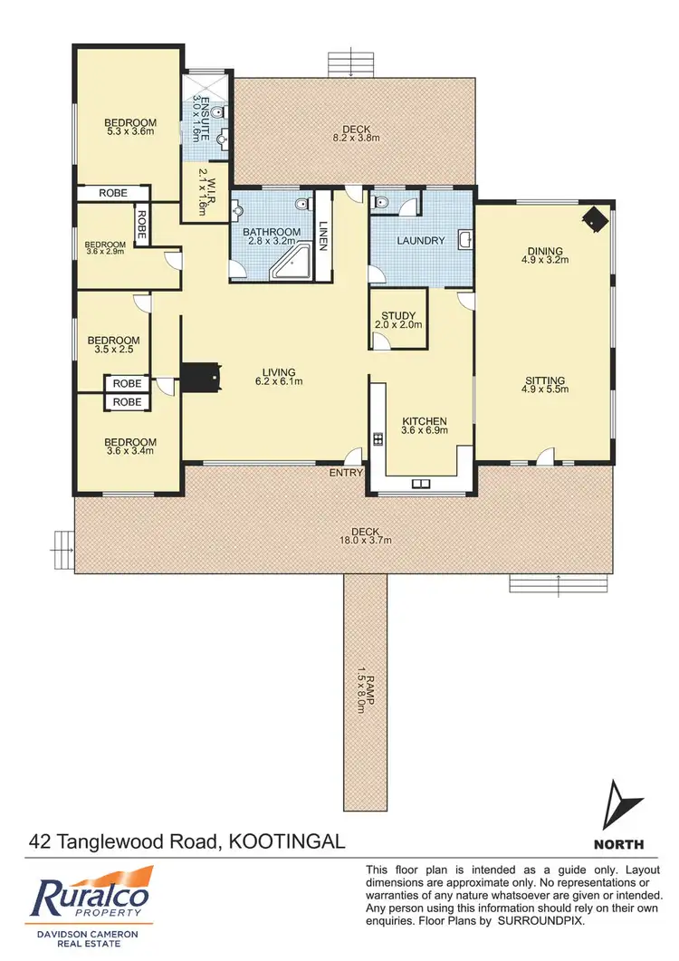 Floorplan of Homely rural property listing, "Balaka" 42 Tanglewood Road, Kootingal NSW 2352