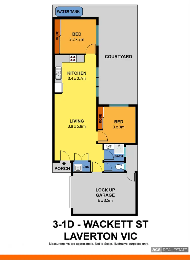 Floorplan of Homely unit listing, 3/1D Wackett Street, Laverton VIC 3028