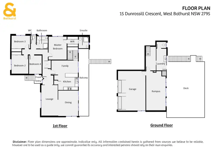 Floorplan of Homely house listing, 15 Dunrossill Crescent, West Bathurst NSW 2795