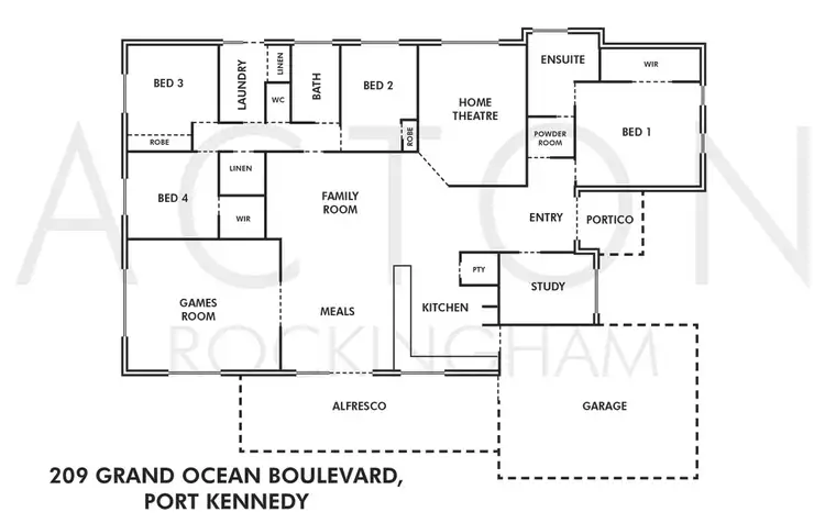 Floorplan of Homely house listing, 209 Grand Ocean Boulevard, Port Kennedy WA 6172