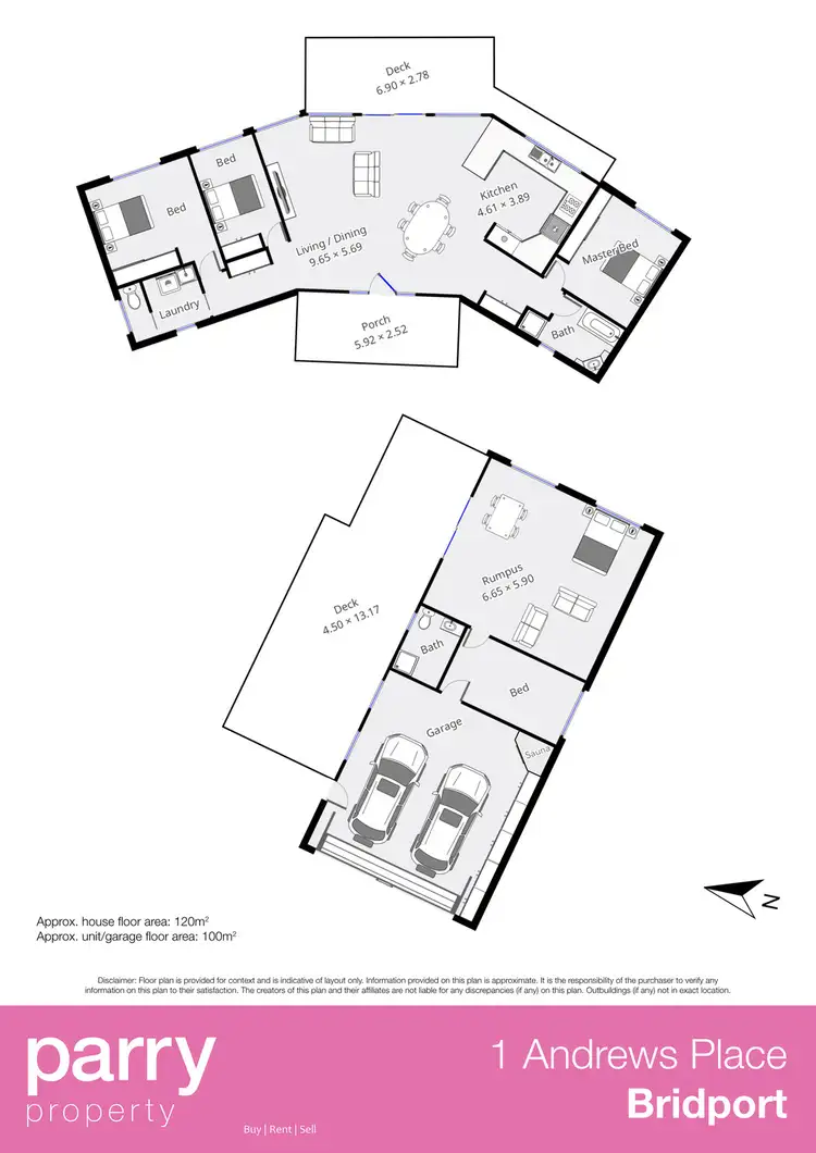Floorplan of Homely house listing, 1 Andrews Place, Bridport TAS 7262