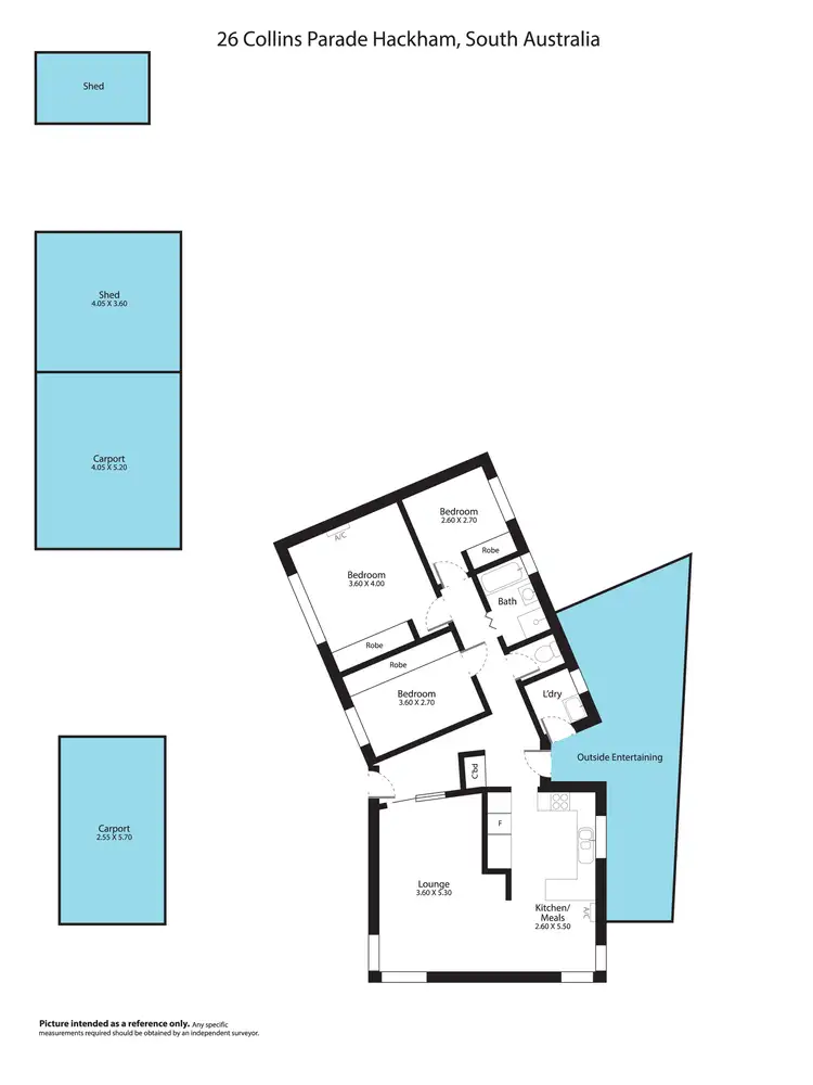 Floorplan of Homely house listing, 26 Collins Parade, Hackham SA 5163