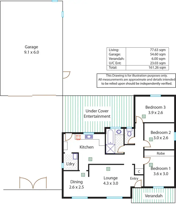 Floorplan of Homely house listing, 22 Templar Crescent, Pooraka SA 5095