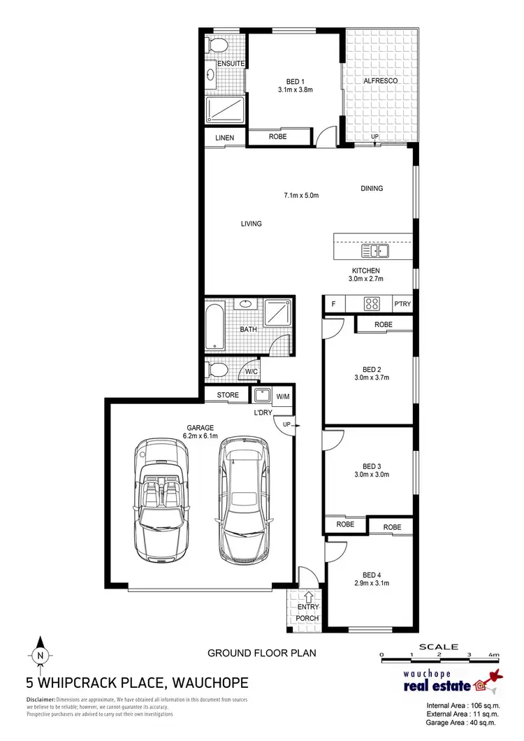 Floorplan of Homely villa listing, 5 Whipcrack Terrace, Wauchope NSW 2446