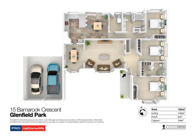 Floorplan of Homely house listing, 15 Bamarook Crescent, Glenfield Park NSW 2650