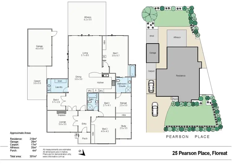 Floorplan of Homely house listing, 25 Pearson Place, Floreat WA 6014