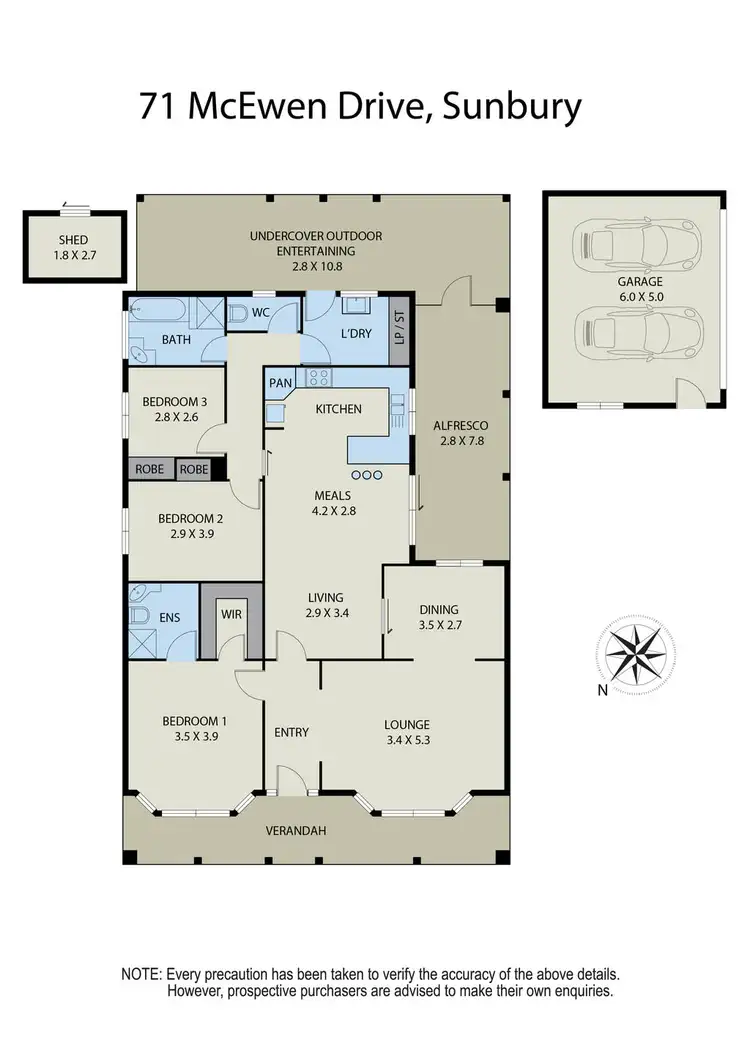 Floorplan of Homely house listing, 71 McEwen Drive, Sunbury VIC 3429