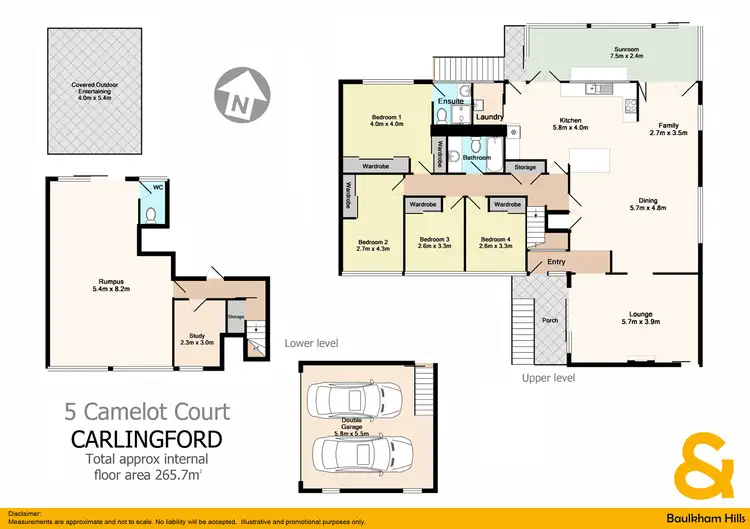 Floorplan of Homely house listing, 5 Camelot Court, Carlingford NSW 2118