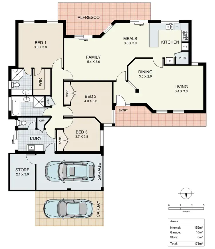 Floorplan of Homely house listing, 33B HENNING CRESCENT, Manning WA 6152