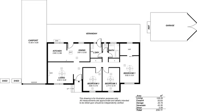 Floorplan of Homely house listing, 8 Conmurra Court, Craigmore SA 5114