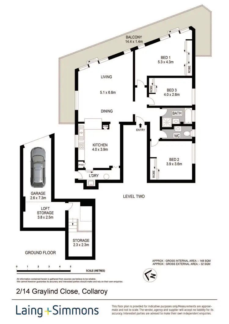 Floorplan of Homely apartment listing, 2/14 Graylind Close, Collaroy NSW 2097