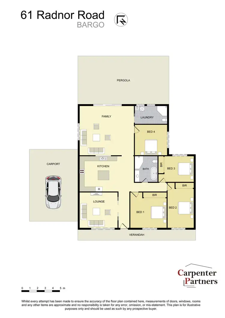 Floorplan of Homely house listing, 61 Radnor Road, Bargo NSW 2574