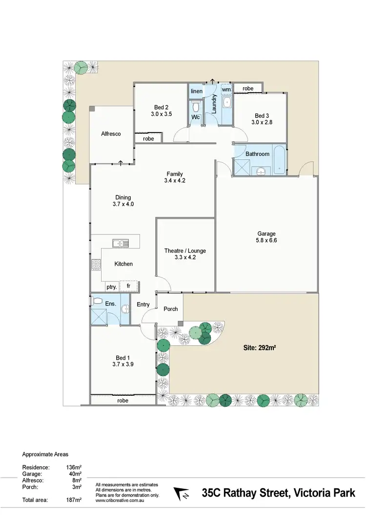 Floorplan of Homely house listing, 35C Rathay Street, Victoria Park WA 6100