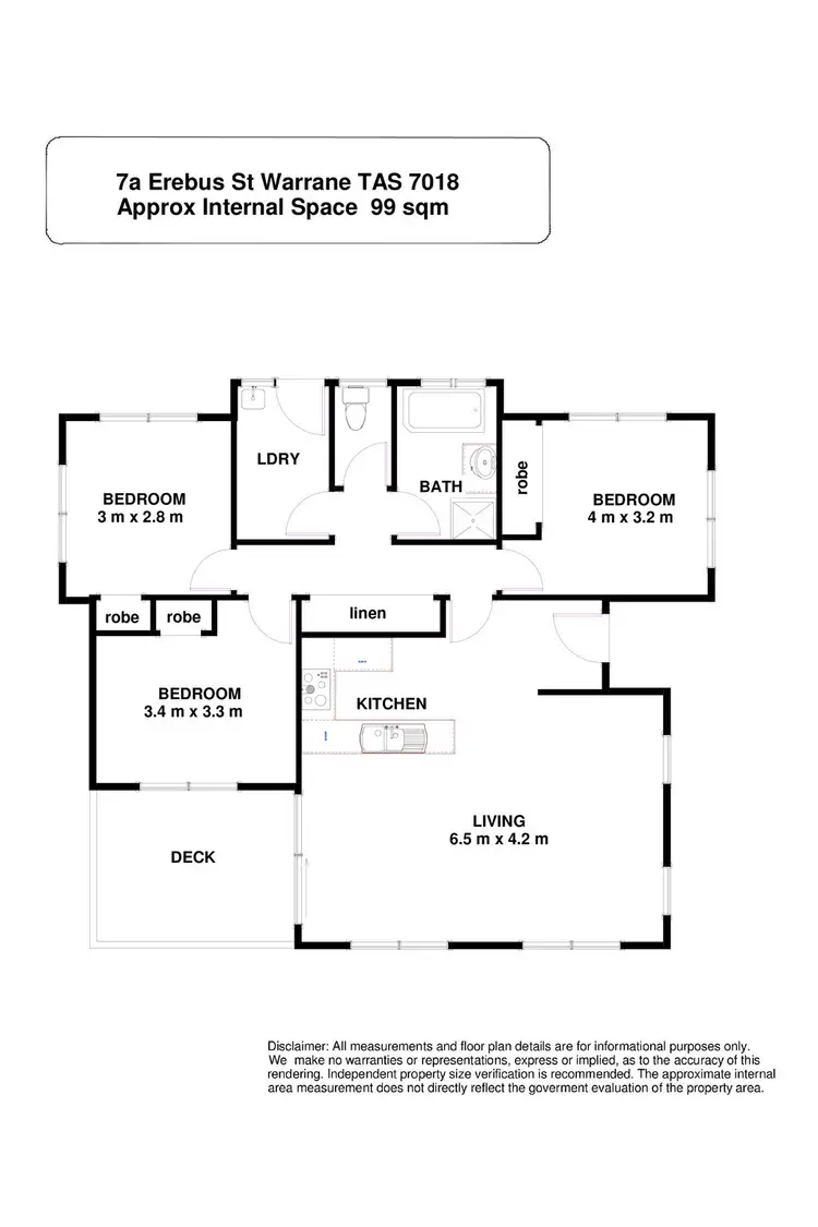 Floorplan of Homely house listing, 2/7 Erebus Street, Warrane TAS 7018