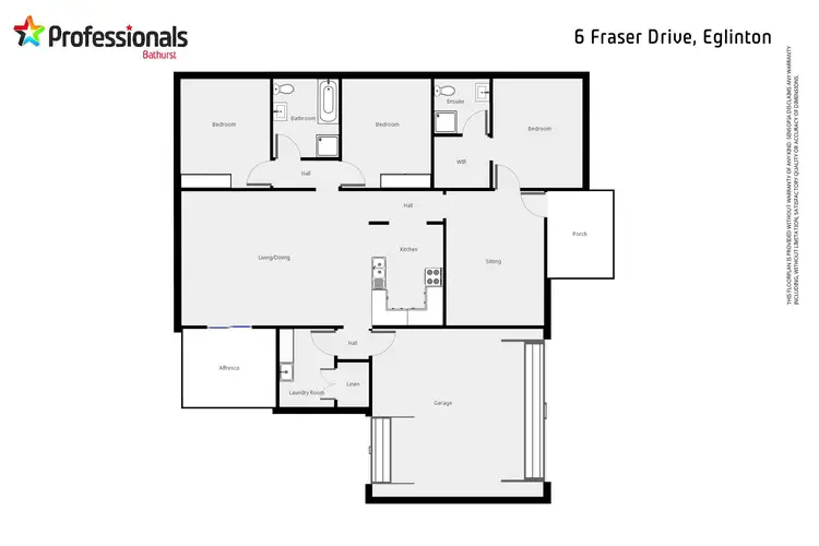 Floorplan of Homely house listing, 6 Fraser Drive, Eglinton NSW 2795