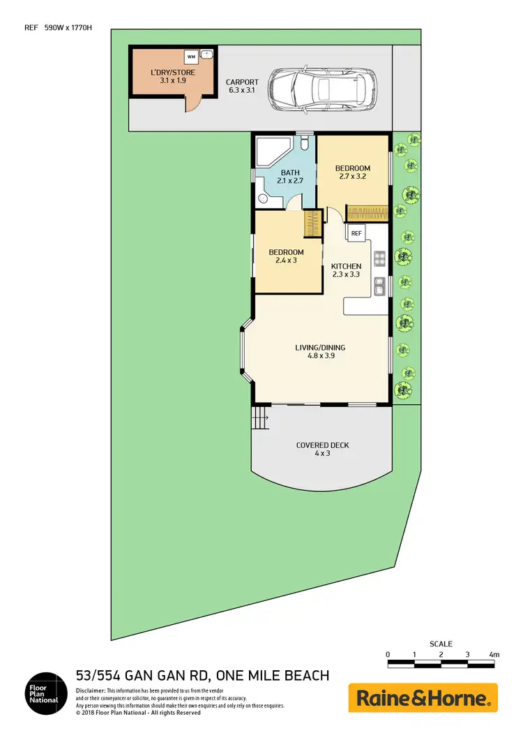 Floorplan of Homely villa listing, 53/554 Gan Gan Road, One Mile NSW 2316