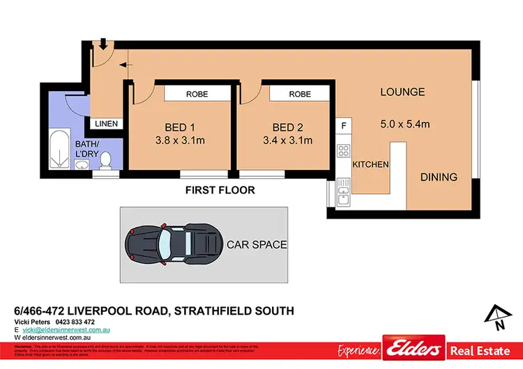 Floorplan of Homely unit listing, 6/466-472 Liverpool Road, Strathfield South NSW 2136