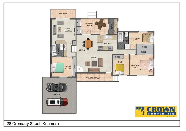 Floorplan of Homely house listing, 28 Cromarty St, Kenmore QLD 4069