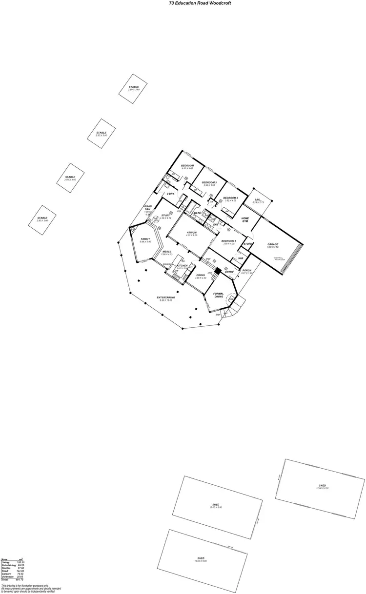 Floorplan of Homely house listing, 73 Education Road, Chandlers Hill SA 5159