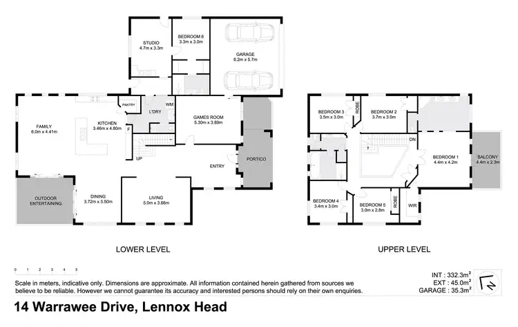 Floorplan of Homely house listing, 14 Warrawee Drive, Lennox Head NSW 2478