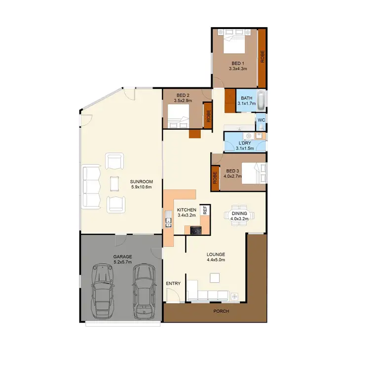 Floorplan of Homely house listing, 22 Gawthorne Place, Mudgee NSW 2850