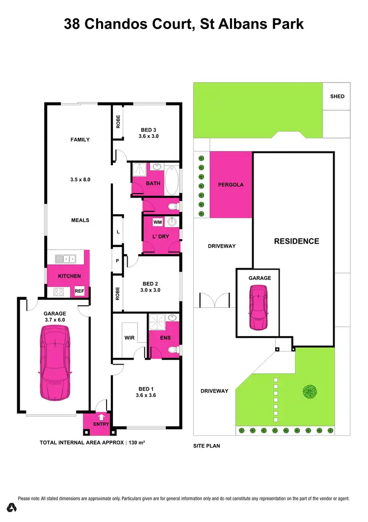 Floorplan of Homely house listing, 38 Chandos Court, St Albans Park VIC 3219