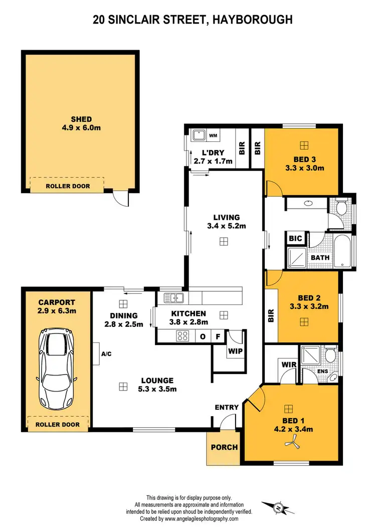 Floorplan of Homely house listing, 20 Sinclair Street, Hayborough SA 5211