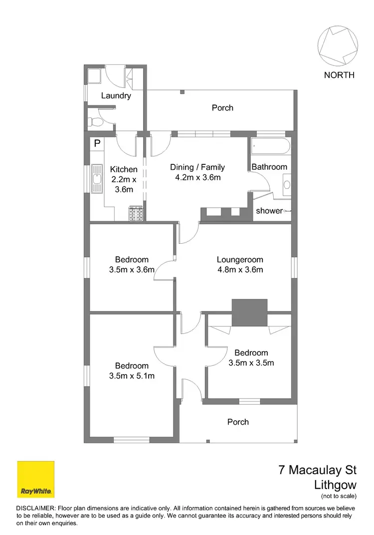 Floorplan of Homely house listing, 7 Macaulay Street, Lithgow NSW 2790