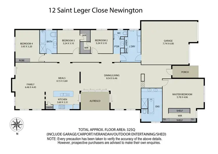 Floorplan of Homely house listing, 12 St Leger Close, Newington VIC 3350