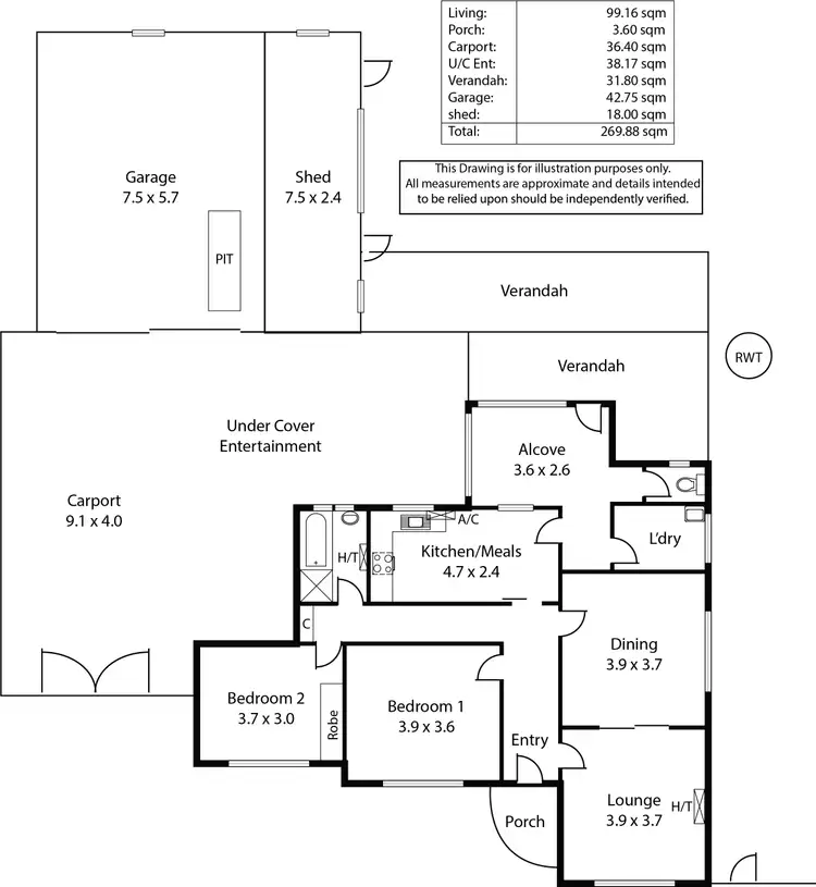 Floorplan of Homely house listing, 17 Stradbroke Avenue, Plympton Park SA 5038