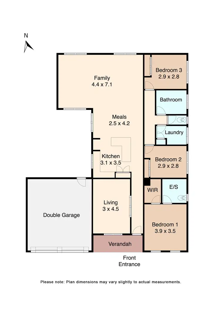 Floorplan of Homely house listing, 17 Jasmine Crescent, Ballan VIC 3342